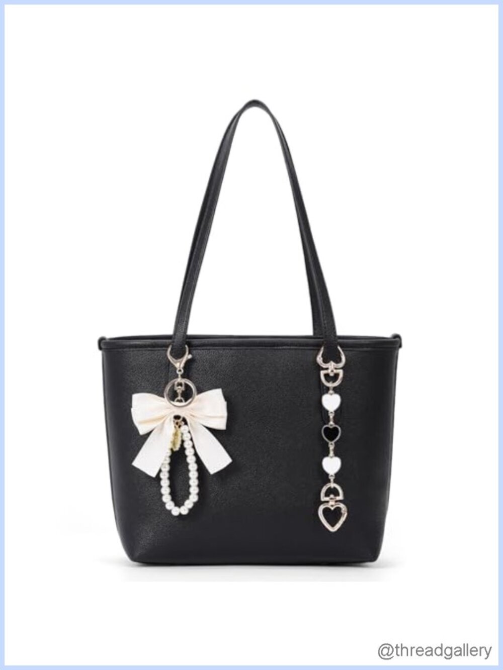 Small Vegan Leather Tote Bag Hobo Shoulder Bag Work College Everyday Purse